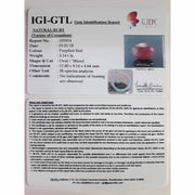 5.71 Ratti Natural New Burma ruby with Govt. Lab Certificate-(3441)